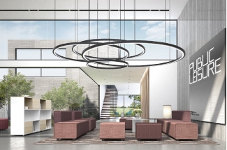 高端辦公家具廠家品牌現代時尚輕奢休息區(qū)茶吧休閑沙發(fā)組合系列