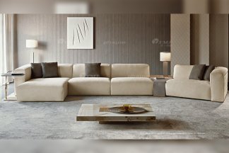 時(shí)尚輕奢家具意大利100%純進(jìn)口別墅家具品牌客廳高彈海棉布藝轉(zhuǎn)角沙發(fā)系列！