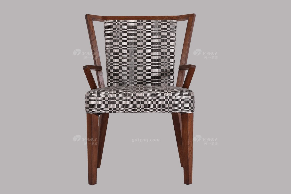 高端別墅會所家具品牌現(xiàn)代極簡餐廳家具實(shí)木餐桌椅系列餐椅