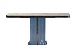 輕奢后現(xiàn)代風(fēng)格家具高端會(huì)所別墅品牌家具時(shí)尚客廳魚(yú)肚白石面+藍(lán)色玄關(guān)