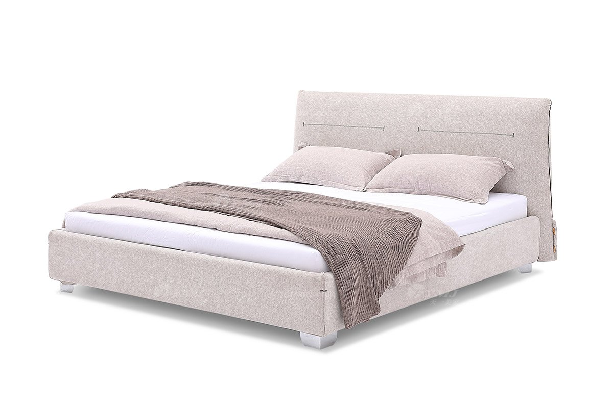  現(xiàn)代簡約家具高端別墅會所家用時尚舒適布藝主臥大床婚床雙人床K3250-1