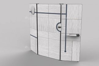 意式雅奢風(fēng)格家具高端別墅會(huì)所家具時(shí)尚簡(jiǎn)約實(shí)木屏風(fēng)